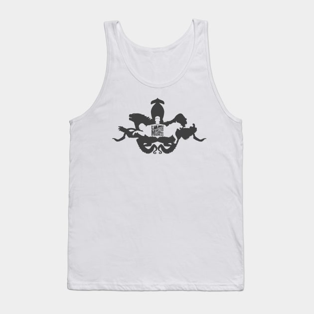 Monster Madness Podcast - Banner Logo Design Tank Top by Erika Gwynn